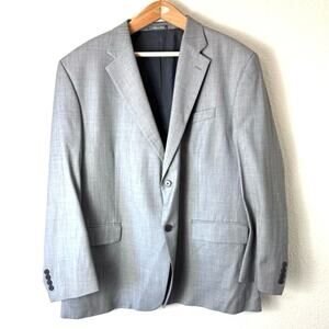 Oscar De La Renta Grey Blazer 52R XXL